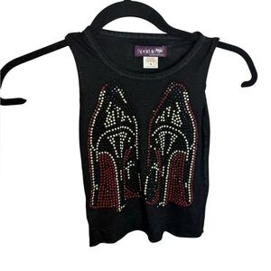 Sparkle by Stoopher Girl’s Studded Heels Tank